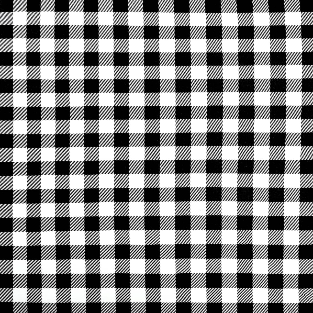 White & Black Buffalo Check Cotton Fabric Mini Bolt by Loops & Threads®